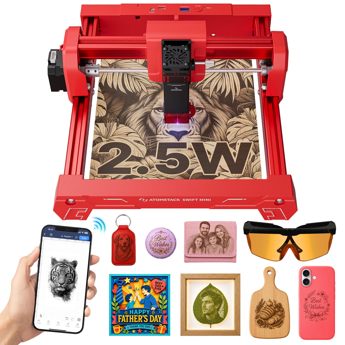 AtomStack Swift Mini Laser Engraver